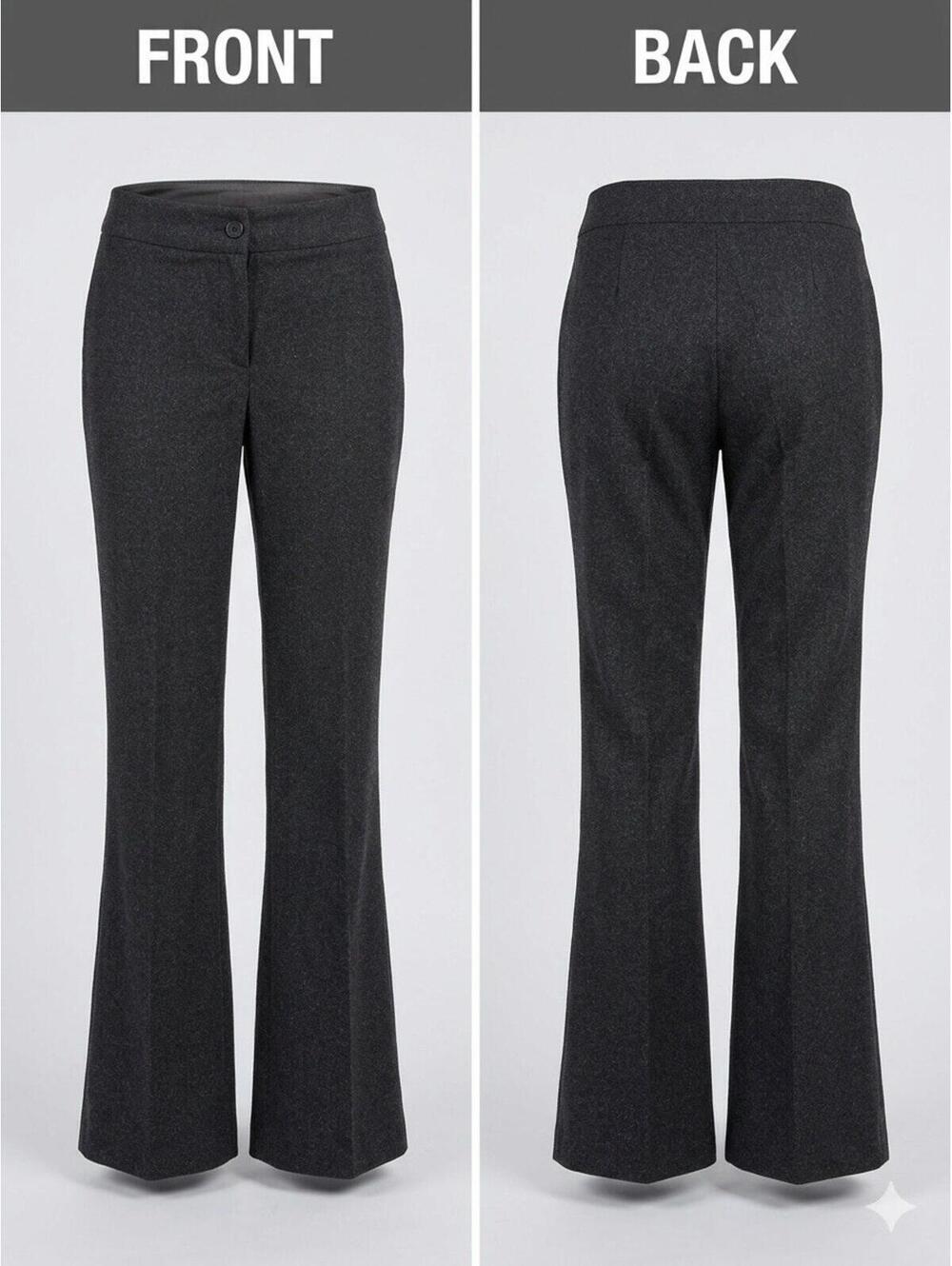 🩶 Kenar Gray Wool Blend Bootcut Career Pants Sz 10 22-4 🧵
